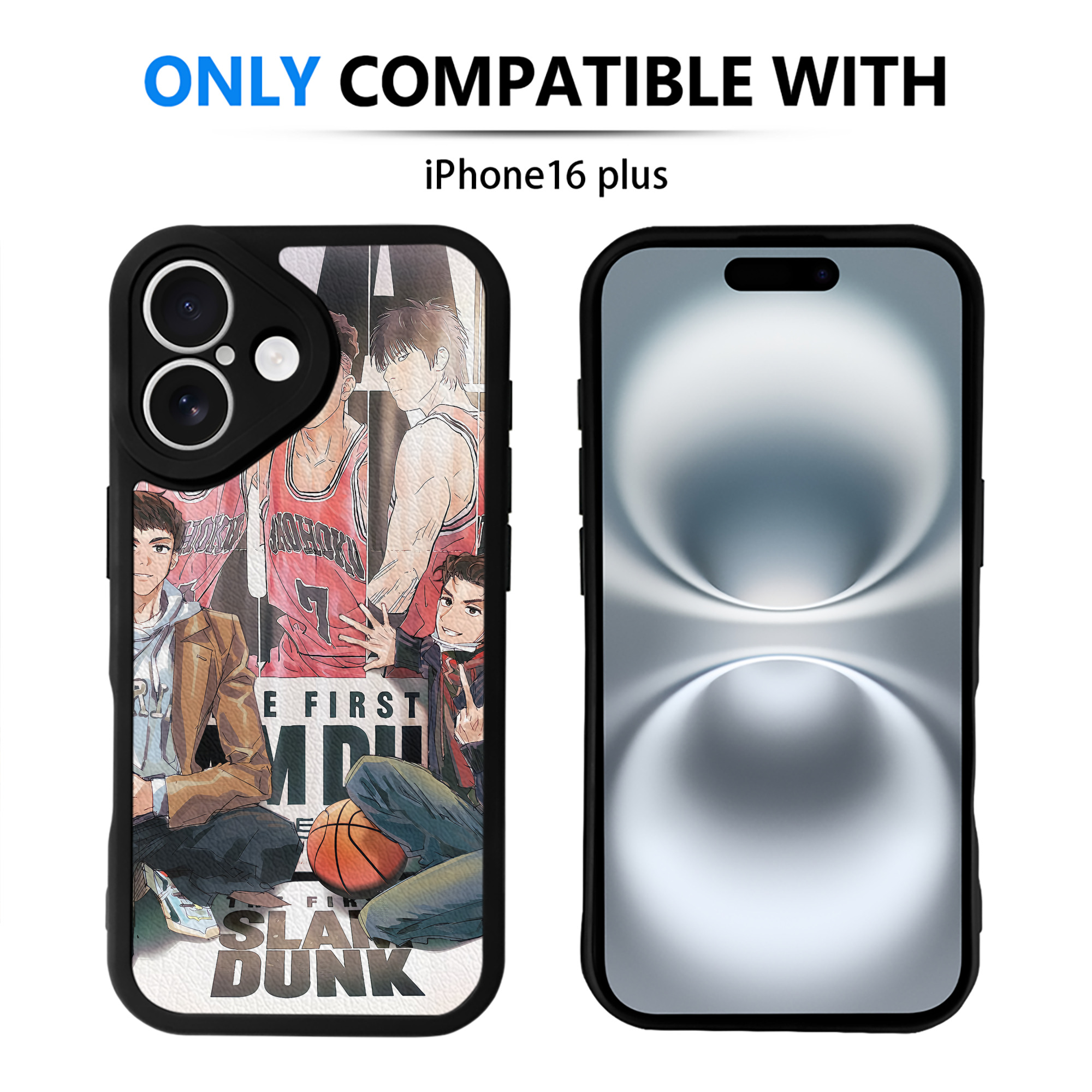 （画像用） SLAM DUNK／スラムダンク 【iPhone 16シリーズ対応】シリコンスマホケース（レザー調） 材質：シリコン
